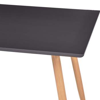  Esstisch Grau und Eichefarben 120×60×74 cm MDF