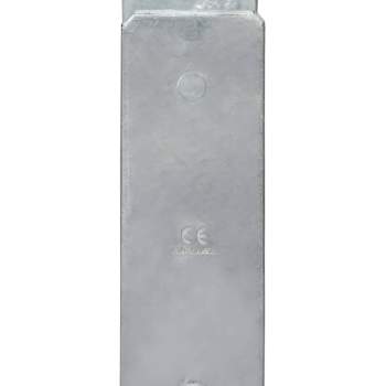  Pfostenträger 6 Stk. Silbern 8×6×60 cm Verzinkter Stahl