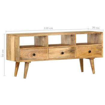  TV-Schrank 110×36×50 cm Massivholz Mango