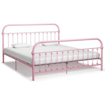  Bettgestell Rosa Metall 180x200 cm