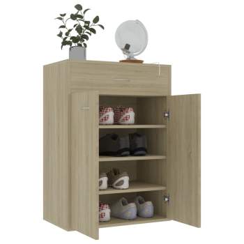  Schuhschrank Sonoma-Eiche 60x35x84 cm Holzwerkstoff