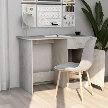  Schreibtisch Betongrau 100x50x76 cm Holzwerkstoff