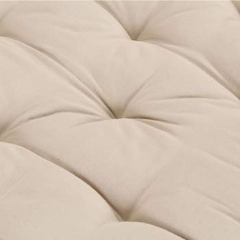 Preview:  Palettenkissen Baumwolle 120×40×7 cm Beige