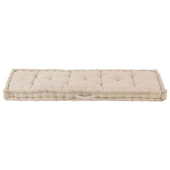 Preview:  Palettenkissen Baumwolle 120×40×7 cm Beige
