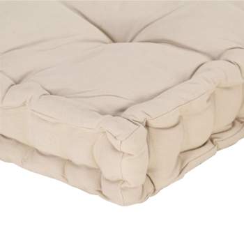  Palettenkissen Baumwolle 120×40×7 cm Beige