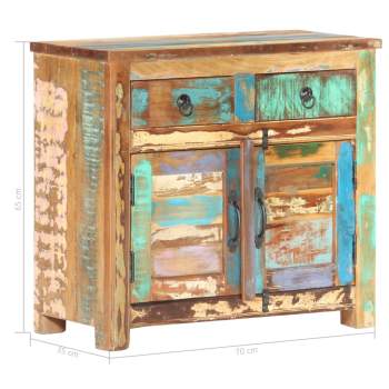  Sideboard 70×35×65 cm Recyceltes Massivholz