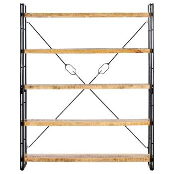 Preview:  Bücherregal 5 Fächer 140x30x180 cm Mango Massivholz