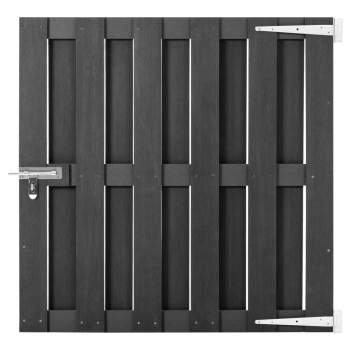  Gartentor WPC 100 x 100 cm Grau