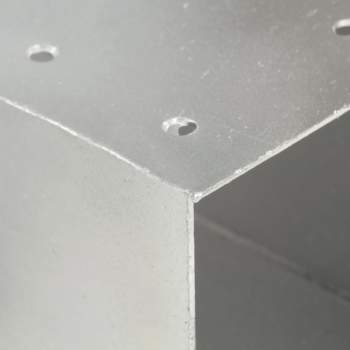  Pfostenverbinder 4 Stk. X-Form Metall 71 x 71 mm