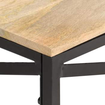 Preview:  Couchtisch 68 x 68 x 35 cm Massivholz Mango