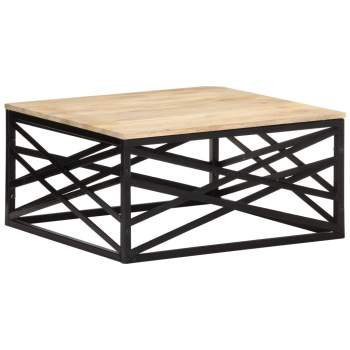  Couchtisch 68 x 68 x 35 cm Massivholz Mango