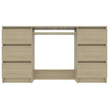  Schreibtisch Sonoma-Eiche 140x50x77 cm Holzwerkstoff