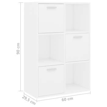  Lagerschrank Weiß 60x29,5x90 cm Holzwerkstoff