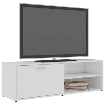  TV-Schrank Hochglanz-Weiß 120x34x37 cm Holzwerkstoff