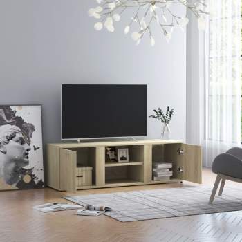  TV-Schrank Sonoma-Eiche 120x34x37 cm Holzwerkstoff