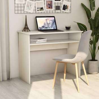  Schreibtisch Weiß 90x50x74 cm Holzwerkstoff