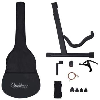  Western-Akustik-Gitarrenset mit 6 Saiten Blau 38"