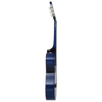  Western-Akustik-Gitarrenset mit 6 Saiten Blau 38"