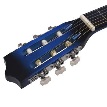  Western-Akustik-Gitarrenset mit 6 Saiten Blau 38"