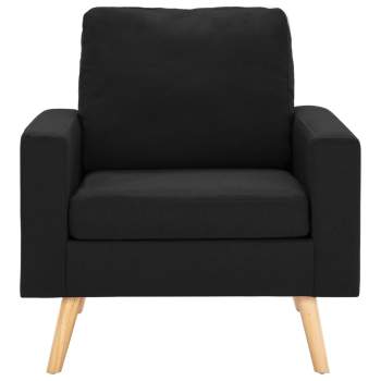  Sessel Schwarz Stoff