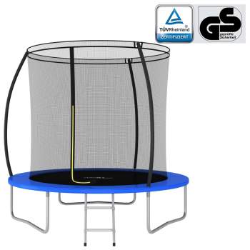  Trampolin-Set Rund 244×55 cm 100 kg