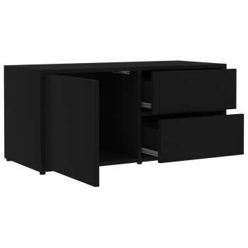  TV-Schrank Schwarz 80x34x36 cm Holzwerkstoff