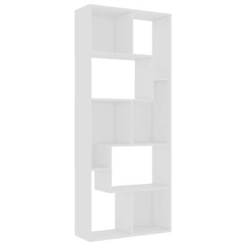  Bücherregal Weiß 67x24x161 cm Holzwerkstoff