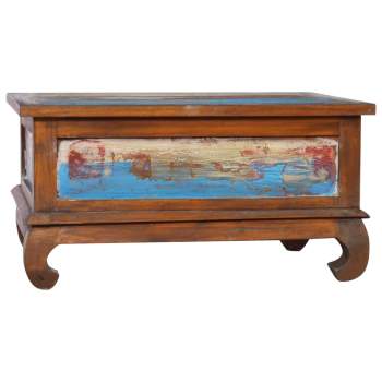  Couchtisch 80x50x40 cm Teak Altholz