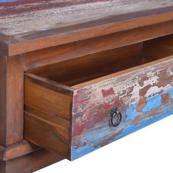  Couchtisch 80x50x40 cm Teak Altholz
