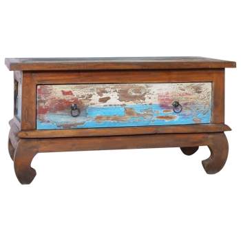  Couchtisch 80x50x40 cm Teak Altholz
