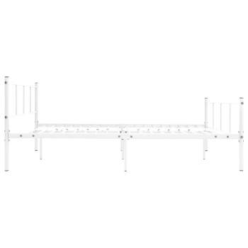  Bettgestell Weiß Metall 120x200 cm