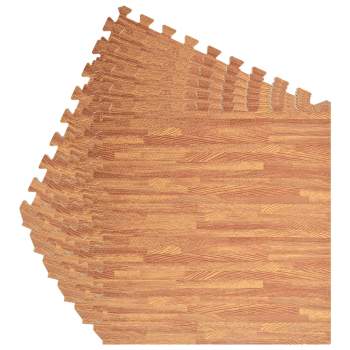  Bodenmatten 6 Stk. Holzmaserung 2,16 m² EVA-Schaumstoff