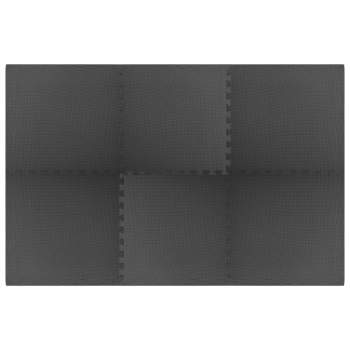  Bodenmatten 6 Stk. 2,16 m² EVA-Schaumstoff Schwarz