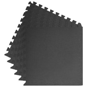  Bodenmatten 6 Stk. 2,16 m² EVA-Schaumstoff Schwarz