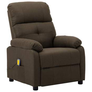  Massagesessel Braun Stoff