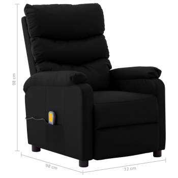  Massagesessel Schwarz Kunstleder