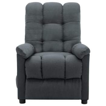 Preview:  Push Back Massagesessel Hellgrau Stoff