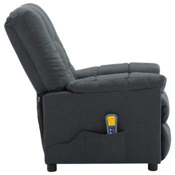 Preview:  Push Back Massagesessel Hellgrau Stoff