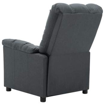  Push Back Massagesessel Hellgrau Stoff