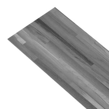  PVC-Laminat-Dielen 5,02 m² 2 mm Selbstklebend Gestreift Grau