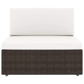 Preview:  8-tlg. Garten-Lounge-Set Poly Rattan Braun