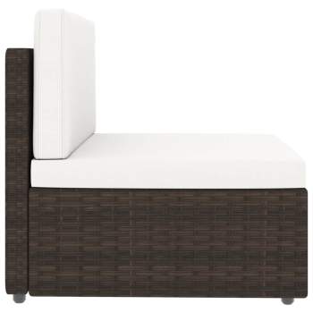 Preview:  8-tlg. Garten-Lounge-Set Poly Rattan Braun