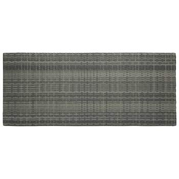  Garten-Bartisch Grau 140,5x60,5x110,5 cm Poly Rattan