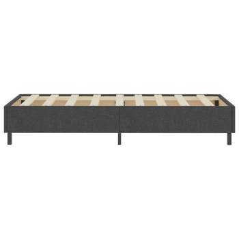  Boxspringbett Dunkelgrau Stoff 90x200 cm 