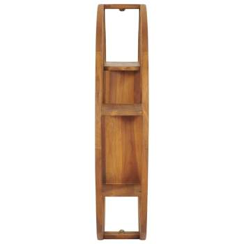 Preview:  Wandregal Yin und Yang 100x20x100 cm Teak Massivholz 