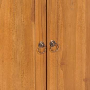 Preview:  Schrank mit Yin-Yang-Regal 70x30x130 cm Teak Massivholz 