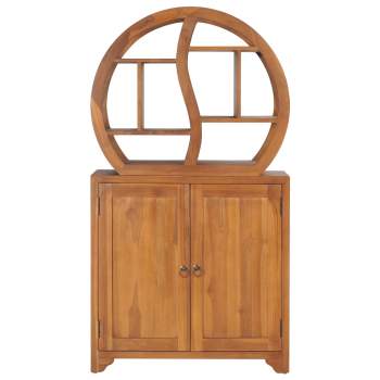 Preview:  Schrank mit Yin-Yang-Regal 70x30x130 cm Teak Massivholz 