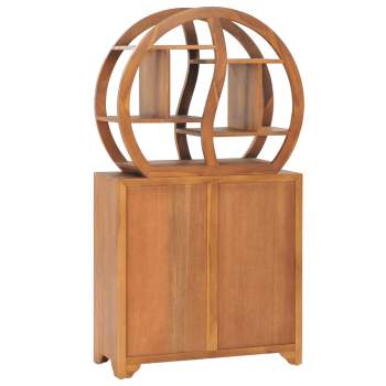  Schrank mit Yin-Yang-Regal 70x30x130 cm Teak Massivholz 