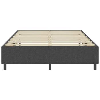  Boxspringbett Dunkelgrau Stoff 180x200 cm