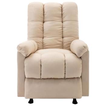 Preview:  Massagesessel Creme Stoff